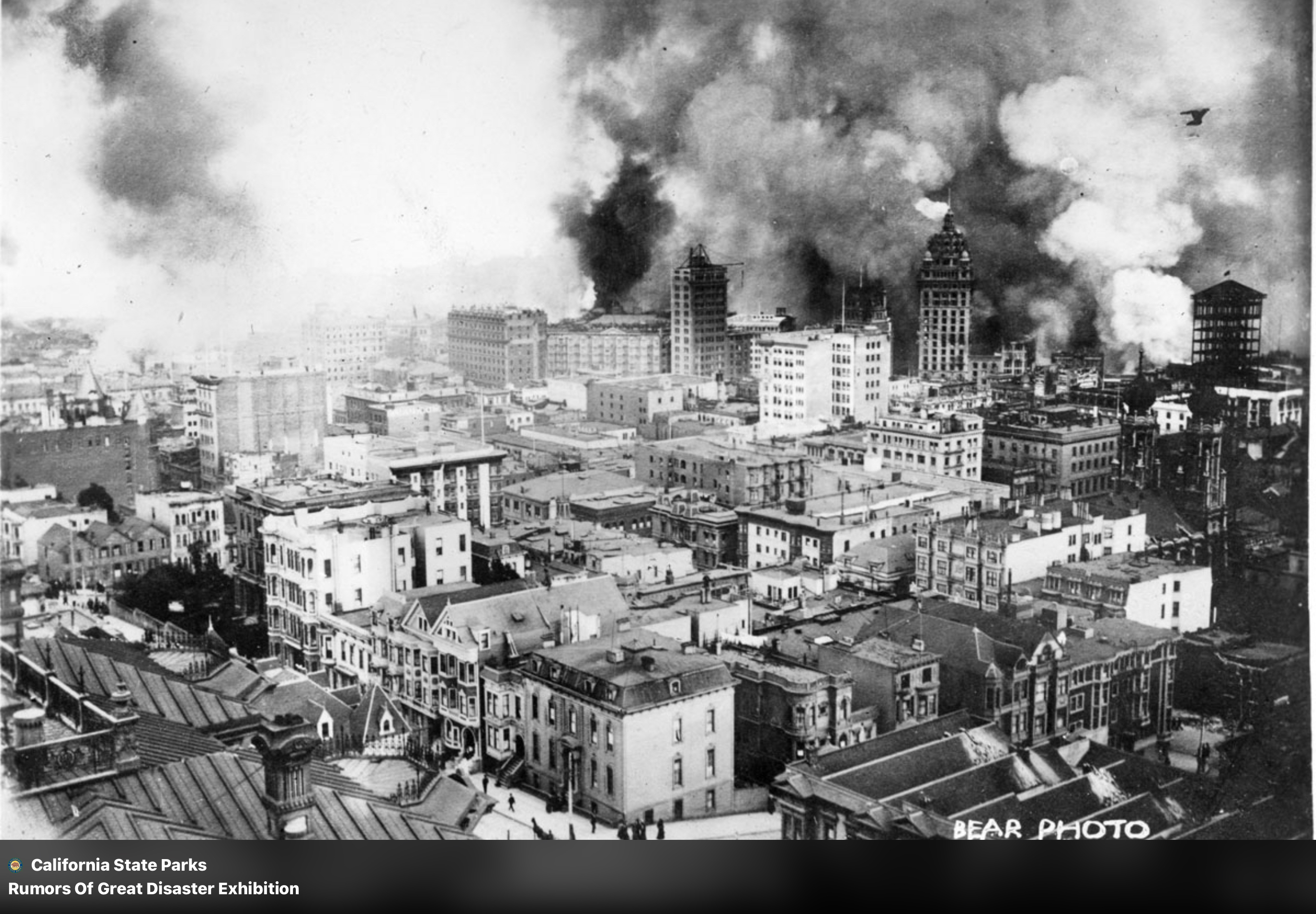 Fire damage from the 1906 San Francisco Earthquake